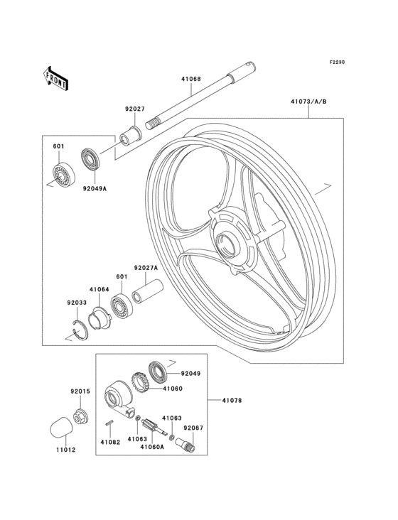 Front hub