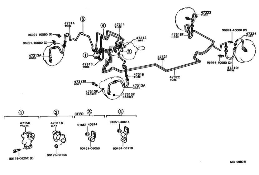 Brake Tube & Clamp