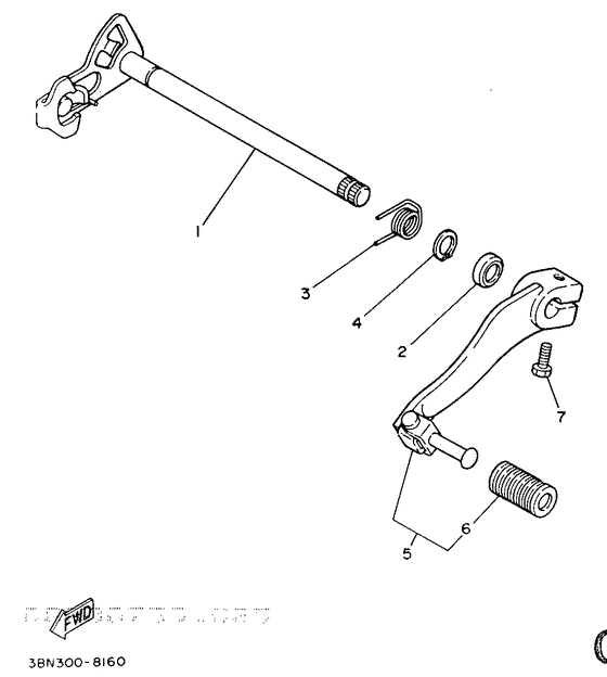 Shift shaft