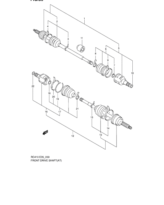Front axle
