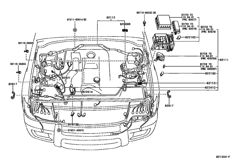 Wiring & Clamp for 1998 - 2002 Toyota LAND CRUISER HDJ100 | General ...