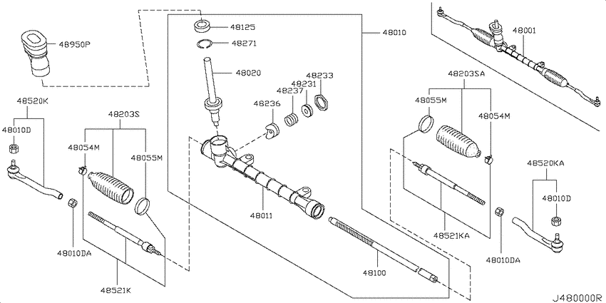 Manual steering gear