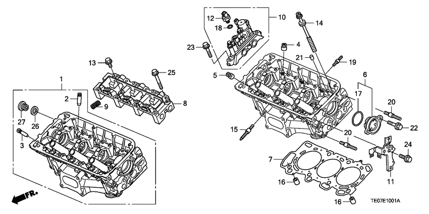 Front cylinder head