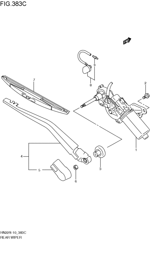 rear wind windshield wiper