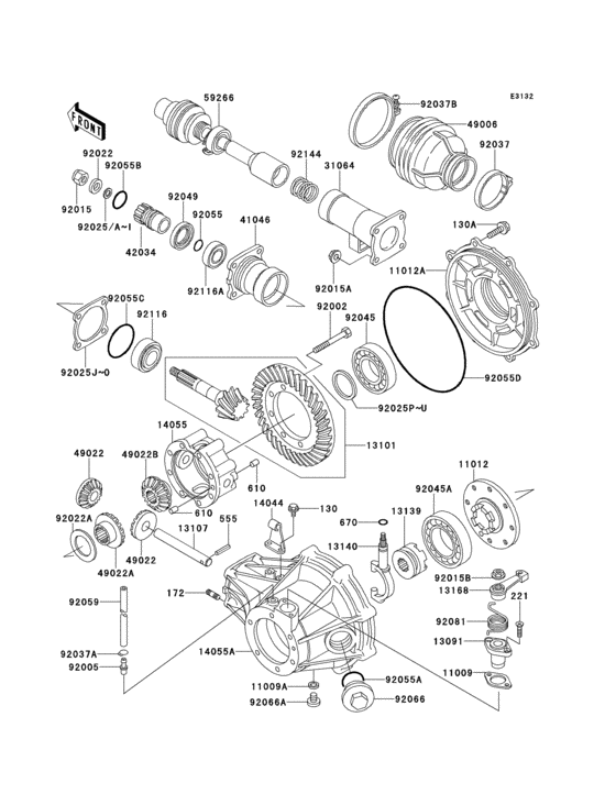Drive shaft/final gear(1/2)