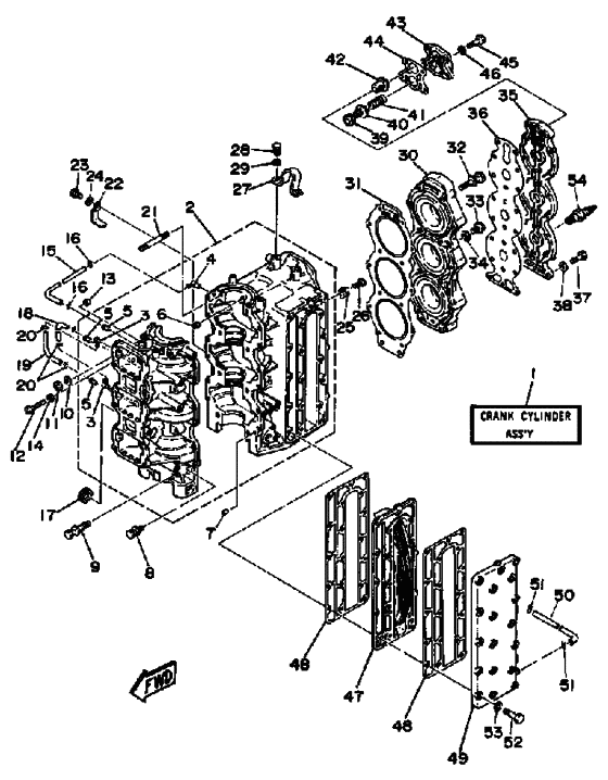 Crankcase cylinder