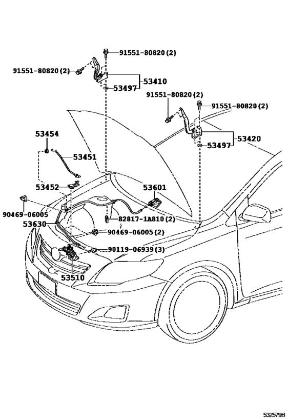 Hood Lock & Hinge