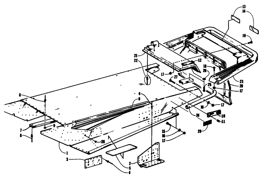 Tunnel and rear bumper