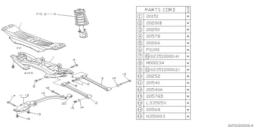Rear suspension