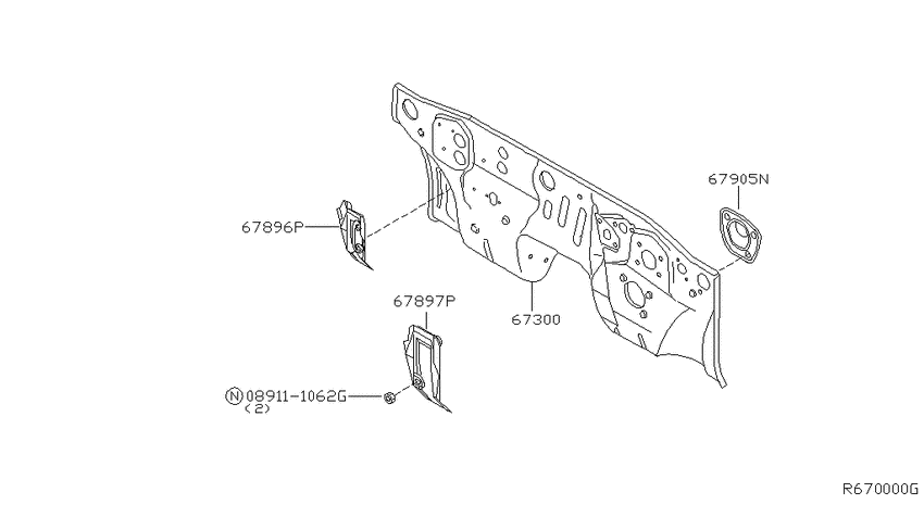 Dash panel & fitting