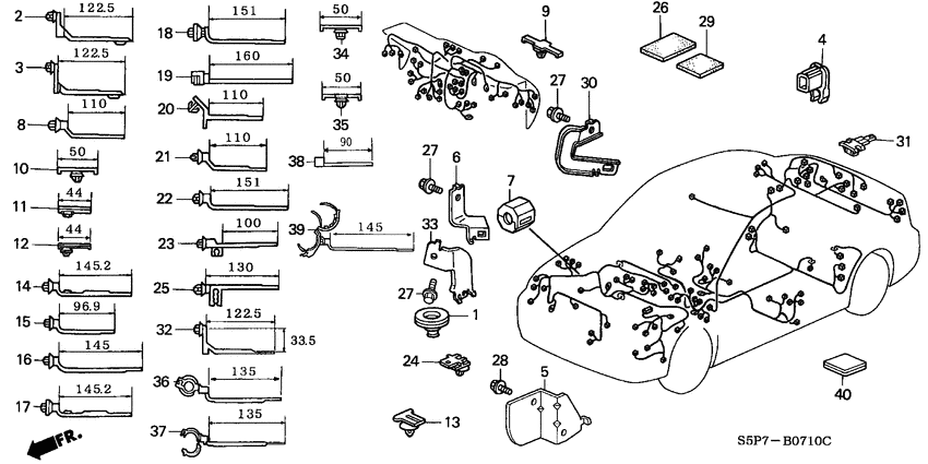 Harness band/bracket