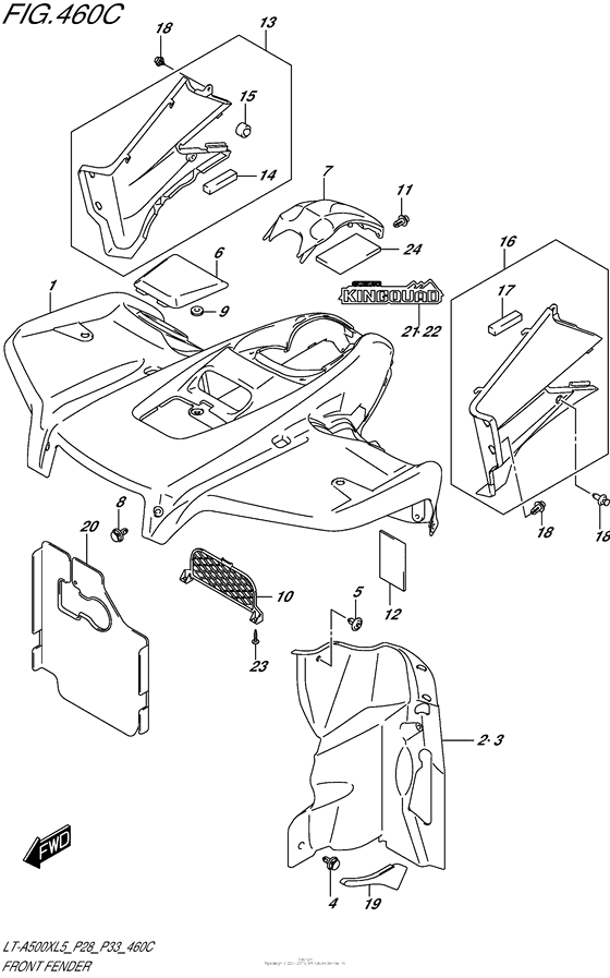 Front Fender (Lt-A500Xzl5 P28)