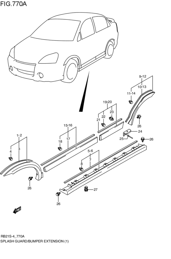 splash guard / bumper extension