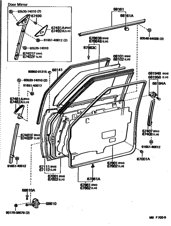 Front Door Panel & Glass