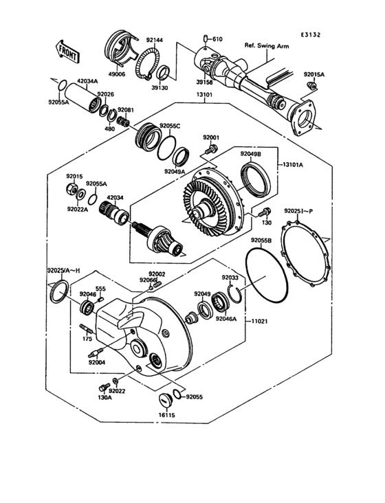 Drive shaft/final gear(1/2)
