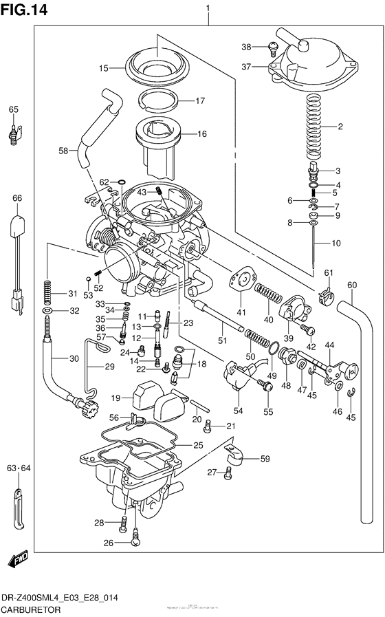 Carburetor (Dr-Z400Sml4 E33)