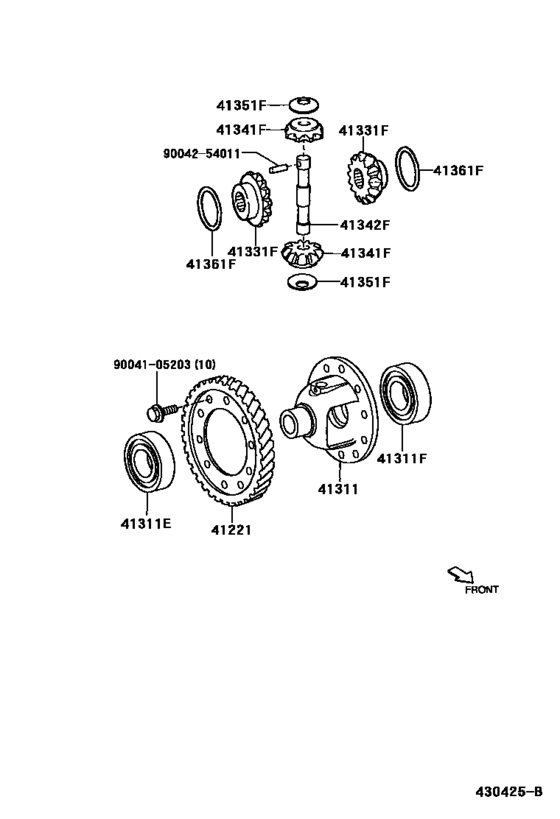 Front Axle Housing & Differential
