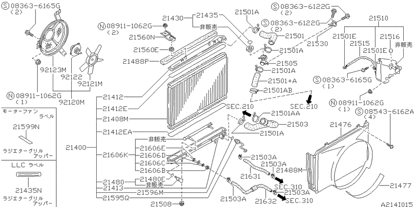 Radiator, shroud & fitting