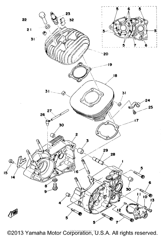 Crankcase & cylinder