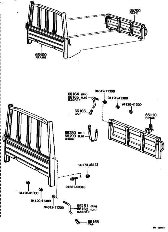Rear Body Guard Frame & Tail Gate