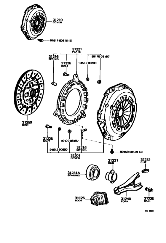 Clutch & Release Fork