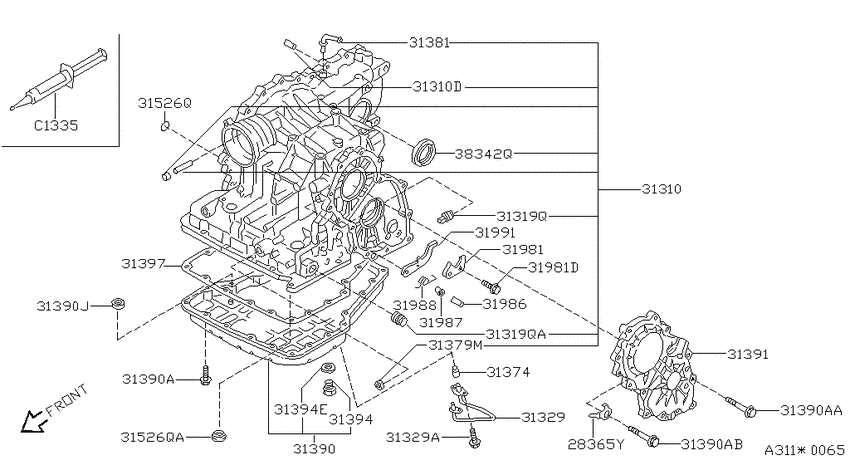 Torque converter,housing & case