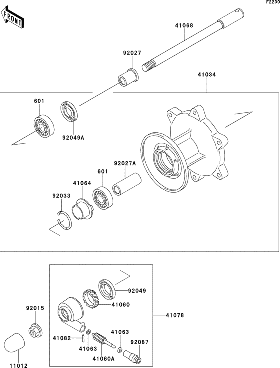 Front hub