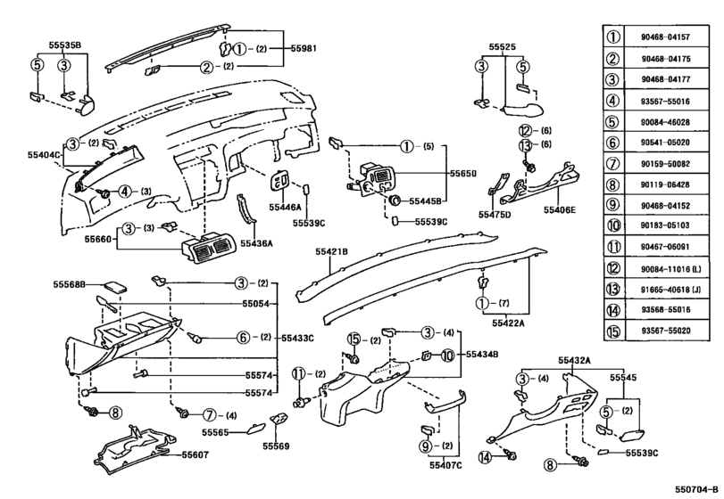 Instrument Panel & Glove Compartment