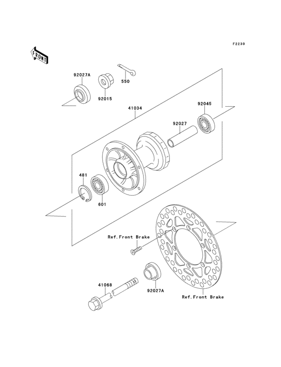 Front hub