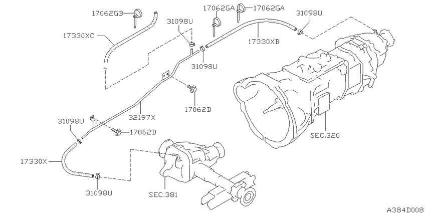 Breather piping     (for fr unit)