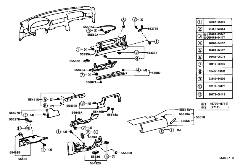 Instrument Panel & Glove Compartment