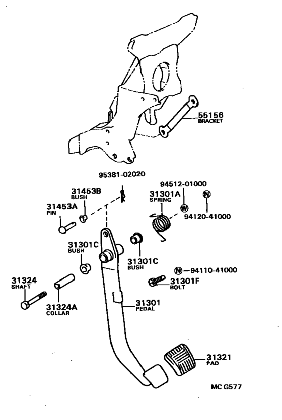 Clutch Pedal & Flexible Hose