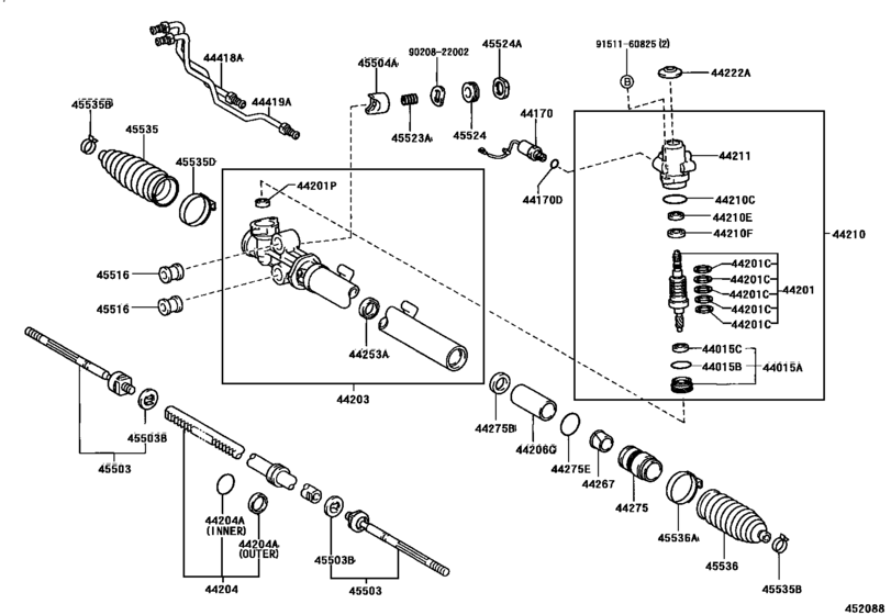 Front Steering Gear & Link