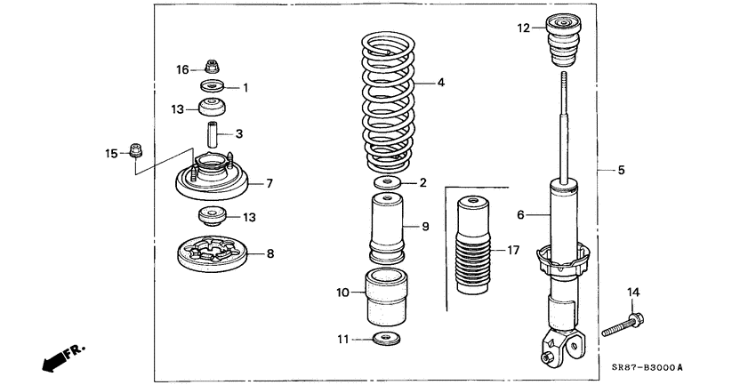 Rear shock absorber