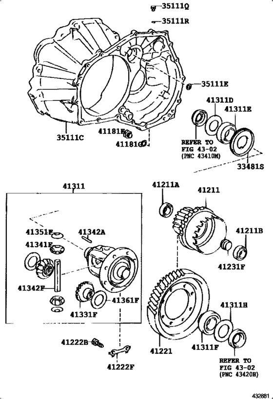 Front Axle Housing & Differential