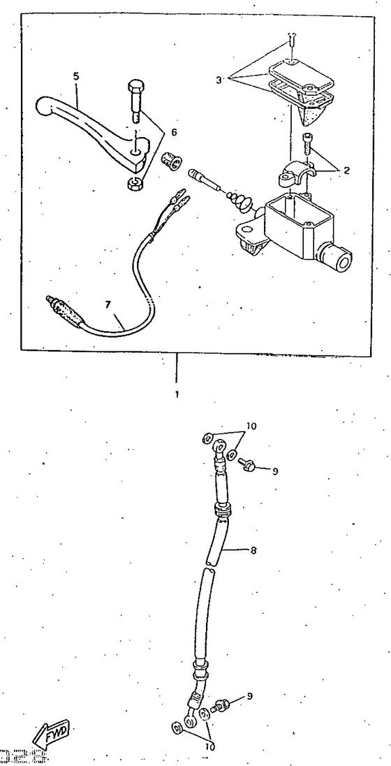 Front master cylinder