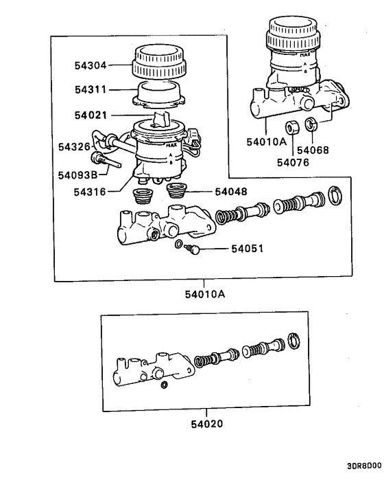 Brake master cylinder