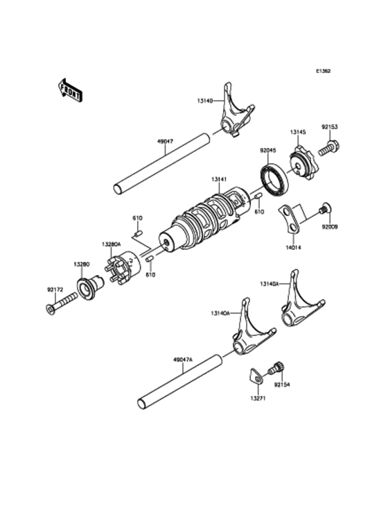 ギヤチェンジドラム/シフトフォーク