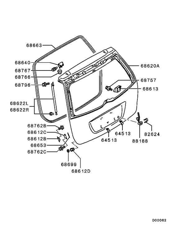 Tailgate panel & glass