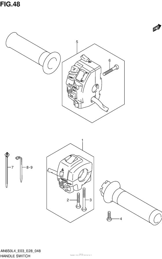 Handle Switch (An650L4 E03)