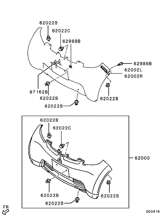 Front bumper & support