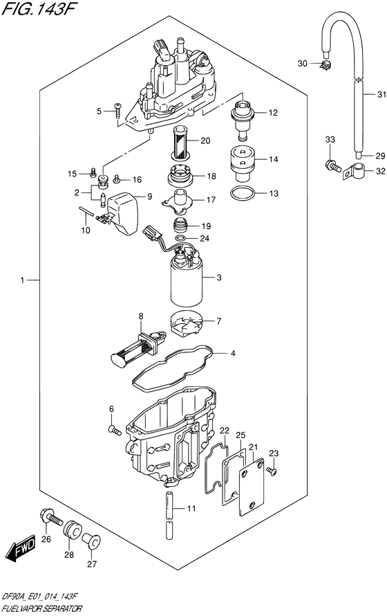 Fuel vapor separator