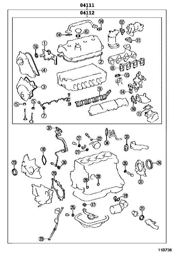 Engine Overhaul Gasket Kit