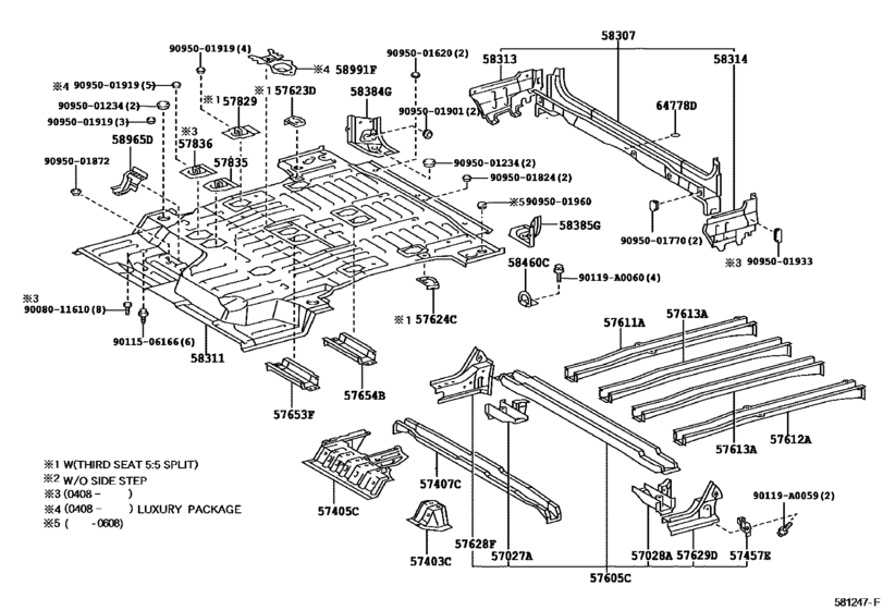 Rear Floor Panel & Rear Floor Member