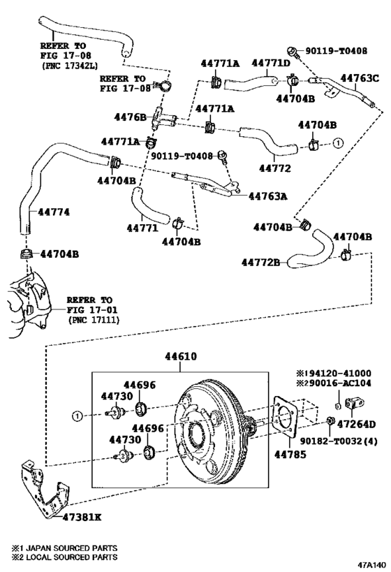 Brake Booster & Vacuum Tube