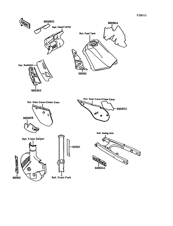 Decals(green)(kmx125-b7)