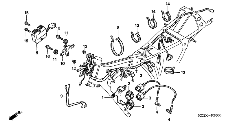 Wire harness/ignition coil