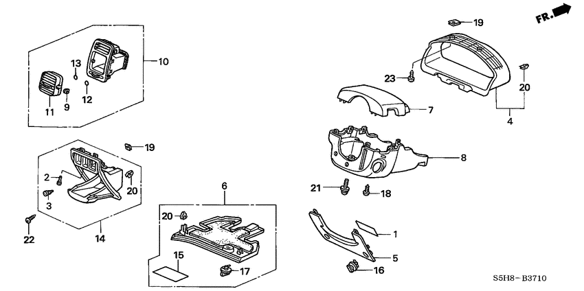 Instrument panel garnish
