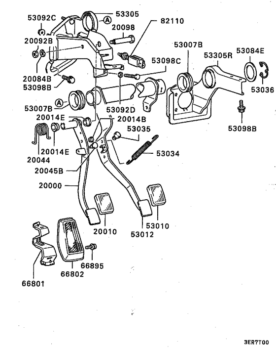 Brake & clutch pedal
