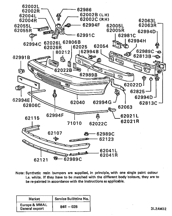 Front bumper & support